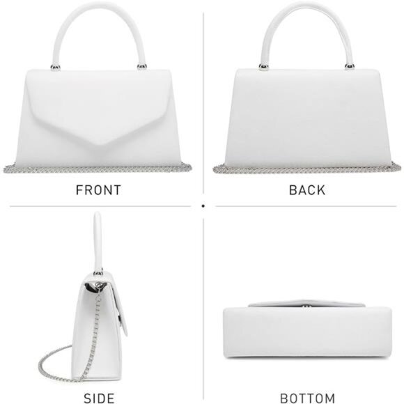 Women's Evening Bag Party Clutches Wedding Purses Cocktail Prom Handbags - Picture 4 of 6